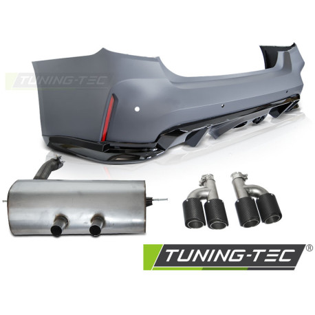 Body kit and visual accessories REAR BUMPER G80 PERFORMANCE STYLE W/EXHAUST fits BMW F30 11-18 | races-shop.com