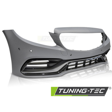 Body kit and visual accessories FRONT BUMPER SPORT BLACK fits MERCEDES W205 18- | races-shop.com