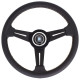 steering wheels Nardi Classic ND33 Steering Wheel, leather, 40mm Dish, black spokes | races-shop.com