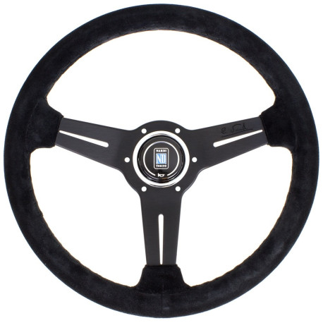 steering wheels 3 spoke steering wheel Nardi Classic ND33, 330mm, suede, 40mm offset, black | races-shop.com