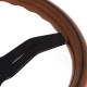 steering wheels 3 spoke steering wheel Nardi Deep Corn, 330mm, wood, 50mm offset, brown/black | races-shop.com