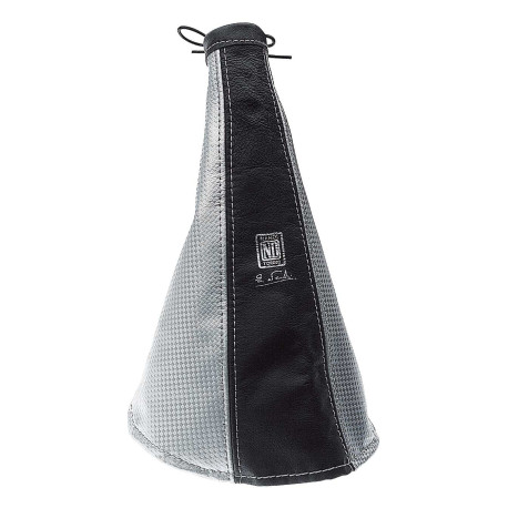 Shifter knobs Nardi Handbrake Gaiter in Black & Grey Leather | races-shop.com