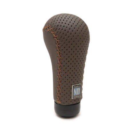 Shifter knobs Nardi Prestige Shift Knob in Brown Perforated Leather | races-shop.com
