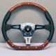 steering wheels 3 spoke steering wheel Nardi Kallista Pagani Zonda, 350mm, wood, flat, brown | races-shop.com