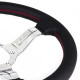 steering wheels 3 spoke steering wheel Nardi Deep Corn, 330mm, leather, 50mm offset, black/chrome | races-shop.com