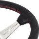 steering wheels 3 spoke steering wheel Nardi Deep Corn, 350mm, leather, 75mm offset, black/chrome | races-shop.com