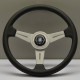 steering wheels Nardi Classic ND34 Steering Wheel, 40mm Dish, satin spokes, black perforated leather | races-shop.com