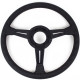steering wheels 3 spoke steering wheel Nardi Classic ND36, 360mm, leather, 25mm offset, black | races-shop.com