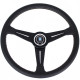 steering wheels 3 spoke steering wheel Nardi Classic ND39, 390mm, leather, 30mm offset, black | races-shop.com