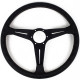 steering wheels 3 spoke steering wheel Nardi Classic ND39, 390mm, leather, 30mm offset, black | races-shop.com