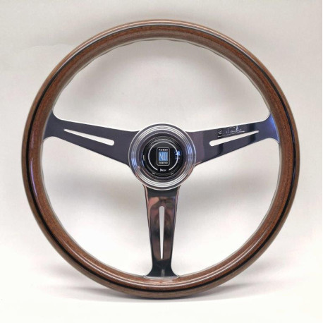 steering wheels Nardi Classic ND36 Steering Wheel, Wood, Chrome Spokes | races-shop.com