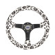 steering wheels 3 spoke steering wheel NRG SAVAGE, 350mm, alcantara, 75mm offset, white/black/grey | races-shop.com