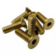 Steering wheel accessories NRG steering wheel screw kit (flat head), chrome gold | races-shop.com