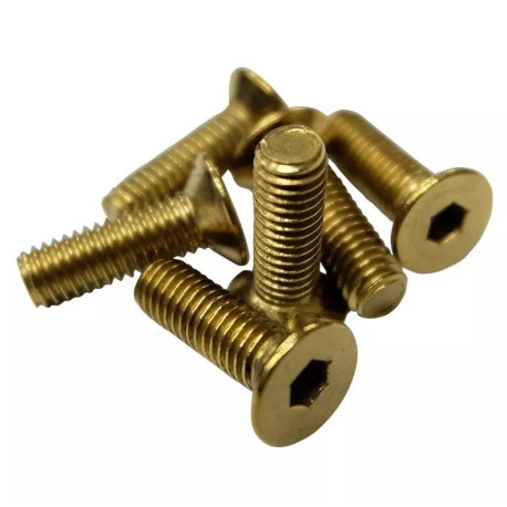 Steering wheel accessories NRG steering wheel screw kit (flat head), chrome gold | races-shop.com