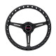 Promotions 3 spoke steering wheel NRG Prisma Labs, 330mm, aluminium, 25mm offset, black | races-shop.com