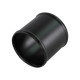 Promotions Aluminium pipe- straight 89mm (3,5"), black mat | races-shop.com