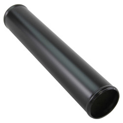 Aluminium pipe- straight 45mm (1,77"), black mat