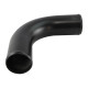 Aluminium elbow 90° Aluminium pipe - elbow 90°, 89mm (3,5"), black mat | races-shop.com