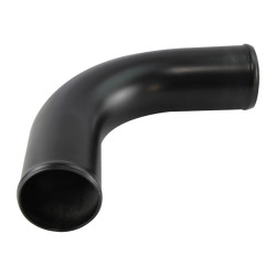 Aluminium pipe - elbow 90°, 89mm (3,5"), black mat