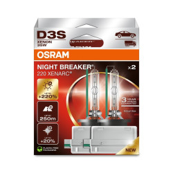 Osram xenon headlight lamps XENARC NIGHT BREAKER LASER (XN2) D3S (2pcs)