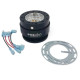 Universal quick release steering wheel hubs OBP Motorsport steering wheel quick release hub, black | races-shop.com