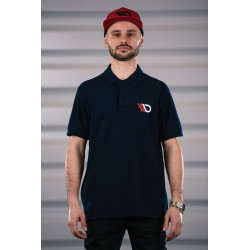 MAXTON Design mens polo t-shirt, navy blue