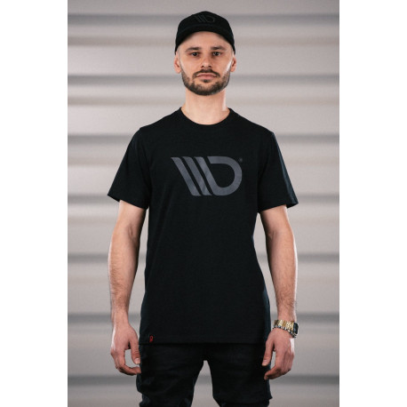 T-shirts MAXTON Design mens t-shirt, black with gray logo | races-shop.com