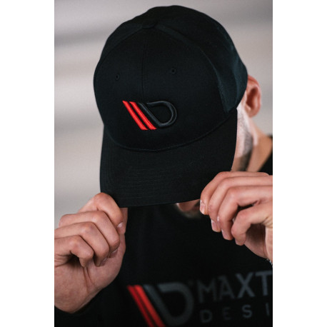 Caps MAXTON Design cap, black/red | races-shop.com