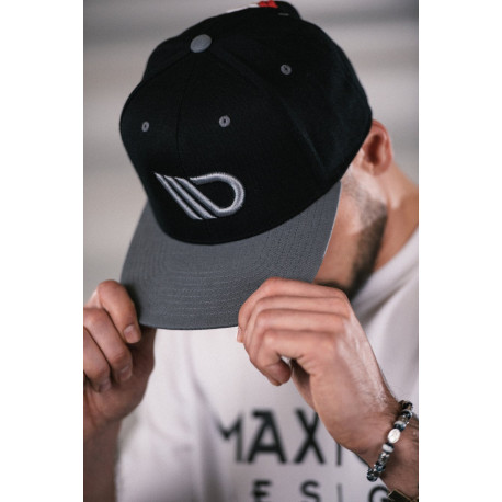 Caps MAXTON Design cap, black/gray | races-shop.com