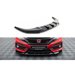 MAXTON DESIGN front splitter for Honda Civic SI Mk10, glossy black