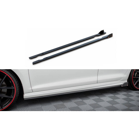 Body kit and visual accessories Side Skirts Diffusers V3 + Flaps Volkswagen Golf R / R-Line Mk7 | races-shop.com