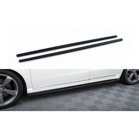 Body kit and visual accessories MAXTON DESIGN side skirts diffusers for Volkswagen Passat B7, glossy black | races-shop.com