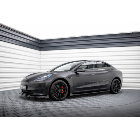 Body kit and visual accessories Set of Splitters Tesla Model 3 | races-shop.com