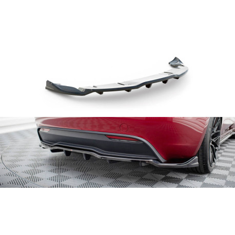 Body kit and visual accessories Rear Splitter (with vertical bars) V1 Tesla Model 3 Project Highland(Facelift) | races-shop.com