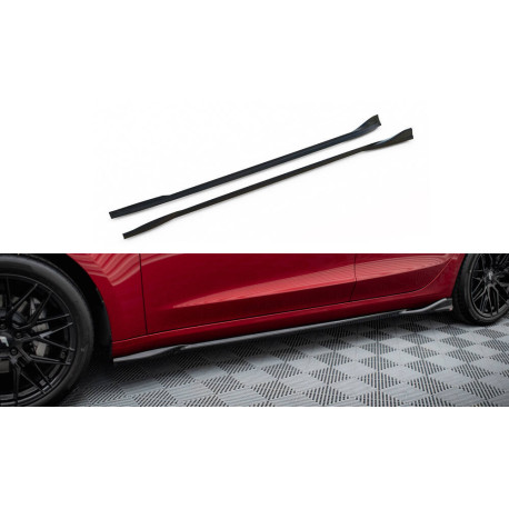Body kit and visual accessories Side Skirts Diffusers V1 Tesla Model 3 Project Highland(Facelift) | races-shop.com