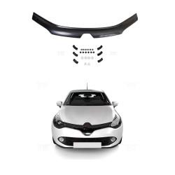 RACES Front hood deflector 4MM RENAULT CLIO 4 2012-2017