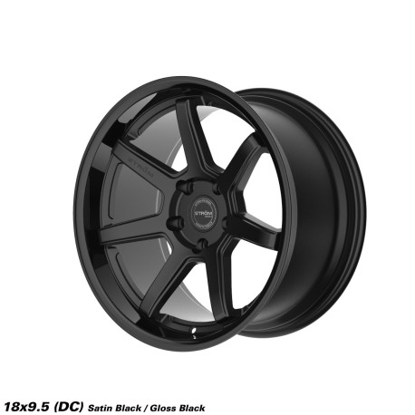 ALU disky STROM STROM DS-15 wheel 18x9.5 5x114.3 73.1 ET10, Gloss Black / Satin Black Face | races-shop.com