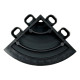 Service tents and covers RACES Modular Floor - Tile Corner, Dark Grey | races-shop.com