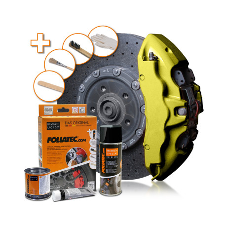 Brake Caliper Paint Foliatec brake caliper lacquer - set, Hyper Gold Metallic | races-shop.com