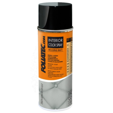Spray paint and wraps Foliatec interior color spray, 400ml, lightgrey mat | races-shop.com