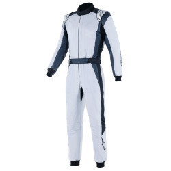 Alpinestars FIA race suit GP Pro Comp V2, Silver/Blue/Asphalt Dark