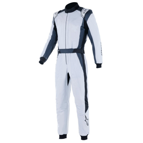 Suits FIA racing suit ALPINESTARS GP Pro Comp V2, silver/blue/grey | races-shop.com
