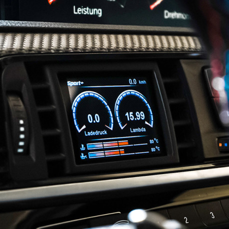 CANCHECKED display CANchecked air vent display BMW 4-series F32/F33/F36/F82 LHD MFD28 Gen2 | races-shop.com