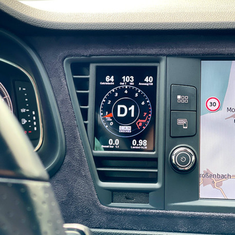 CANCHECKED display CANchecked air vent display Seat Leon/Cupra 5F LHD MFD28 Gen2 | races-shop.com