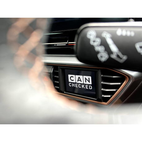 CANCHECKED display CANchecked air vent display Seat Leon IV (KL) RHD MFD28 Gen2 | races-shop.com