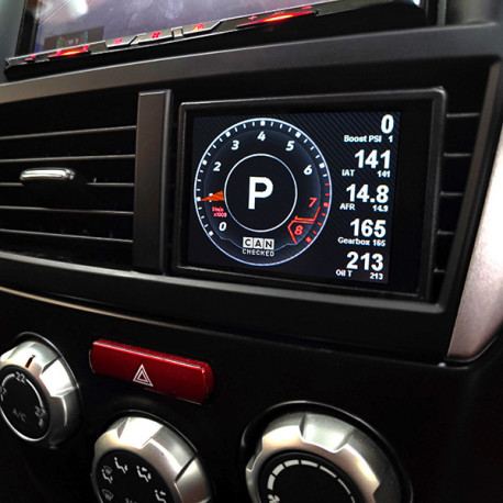 CANCHECKED display CANchecked air vent display Subaru Impreza GR incl WRX RHD MFD32 Gen2 | races-shop.com
