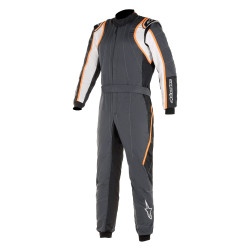 FIA racing suit ALPINESTARS GP Race V2, anthracite/white/orange