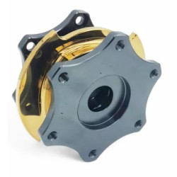 OBP Motorsport steering wheel quick release hub, black