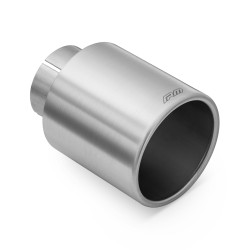 RM Motors satin stainless steel tip KPZS 76mm, inlet 63,5mm