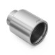 With one outlet RM Motors satin stainless steel tip KPZS/DP 101mm, inlet 76mm | races-shop.com